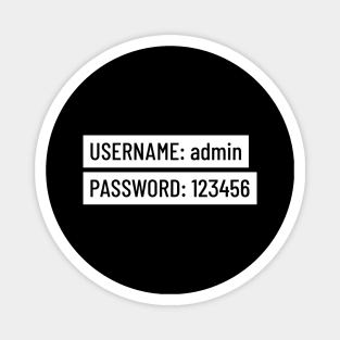 Default Login Info Cyber Security Magnet